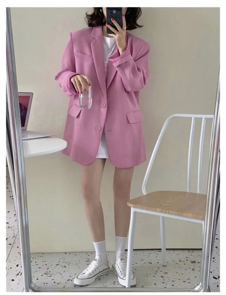 Blazer Woman Spring Summer New Solid Color Suit Jacket Women Korean Fashion Casual Comfortable Suit Woman Clothing Outerwears