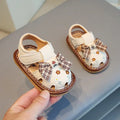2025 Newborn Baby Girl Sandals Summer Embroidered Leisure Comfortable Lightweight Floral Soft Sole Wrap Toe Sandals For 18M-24M