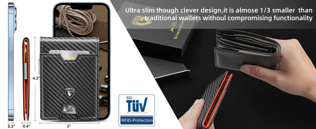 Men'S Multi-Slot Rfid Anti-Magnetic And Anti-Theft Multi-Functional Wallet With US Dollar Card Holder GSOIAX Men's wallet