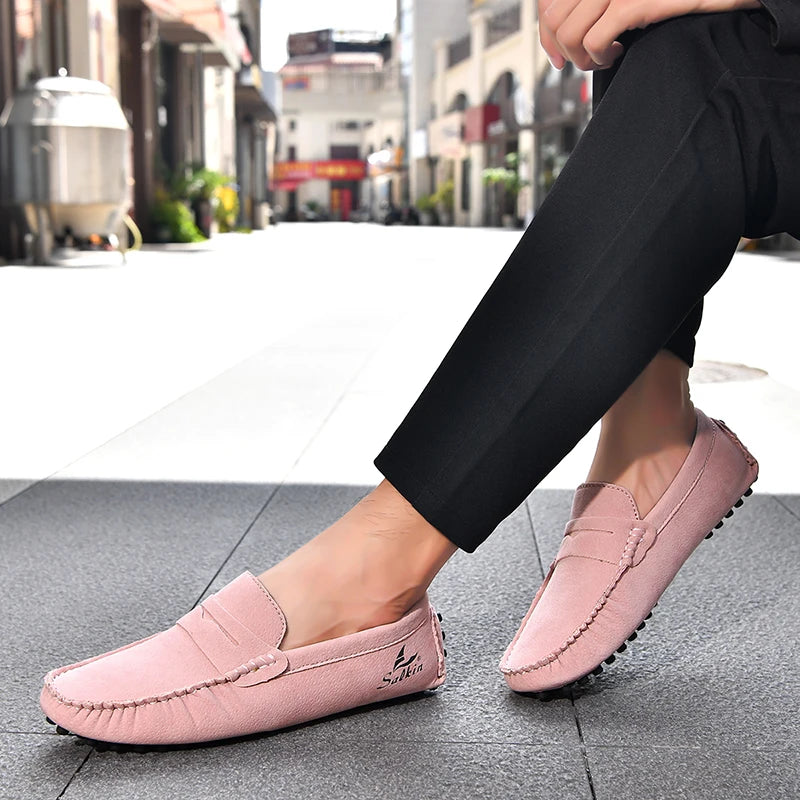 High Quality Women Shoes Lightweight Leather Moccasins Handmade Comforty Fashion Sneakers Mom nurse Flats Soft Walking 2025 New