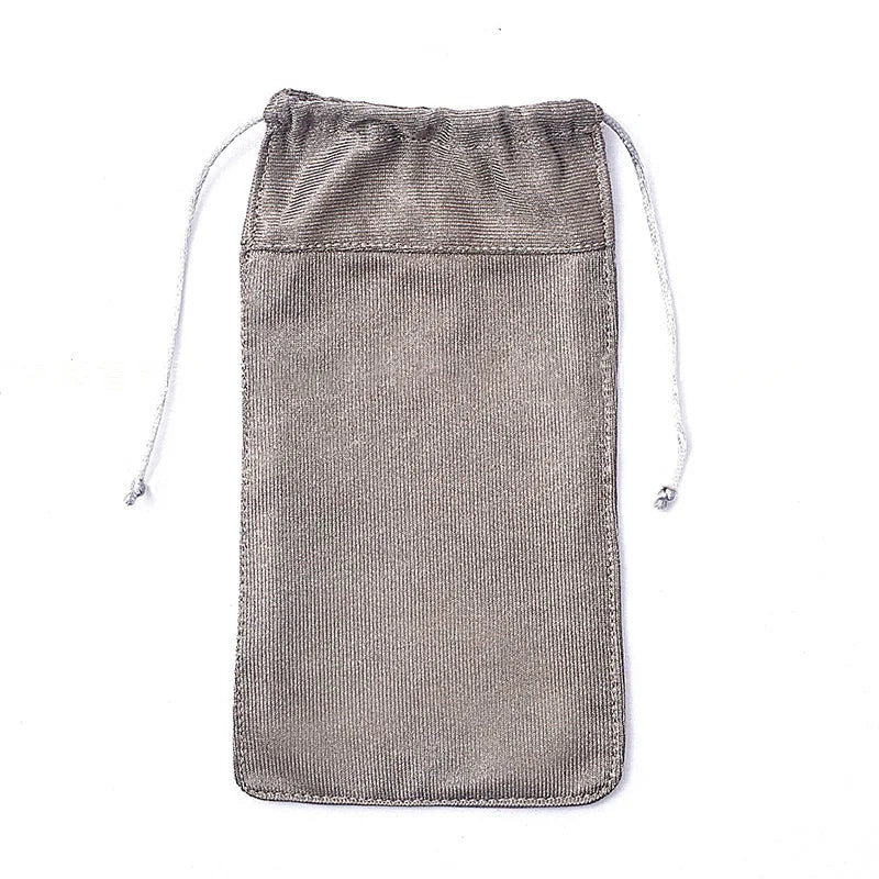 Anti-Hacking Tracking RFID Faraday Bag Phone Drawstring Pouch RF Signal Blocker Shield EMF Radiation Protection Car Key FOB Bag
