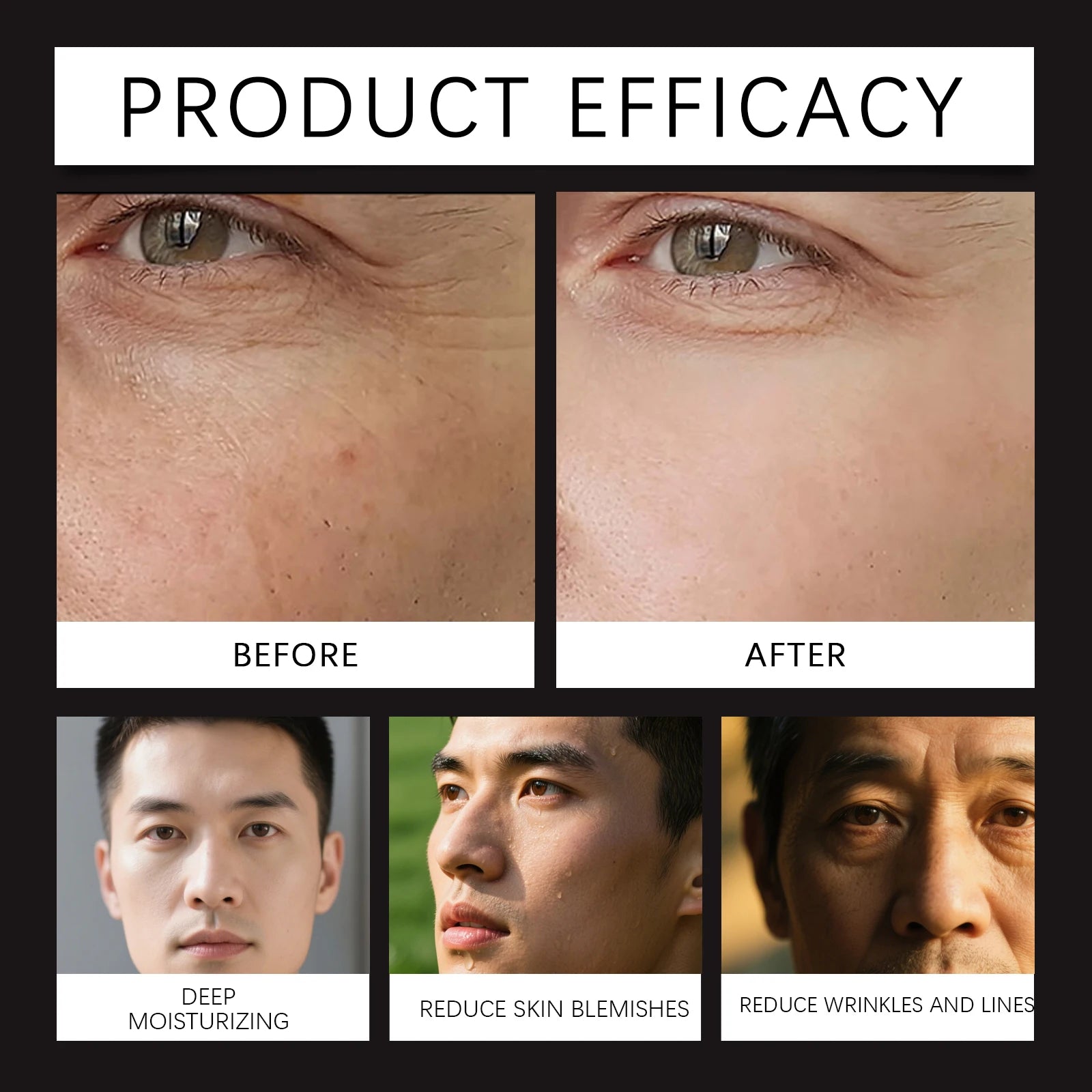 Face Cream For Men Firming Lifting Hydrating Skincare Helps Reduce Fine Lines Wrinkles Brightening Nourishing Facial Skin