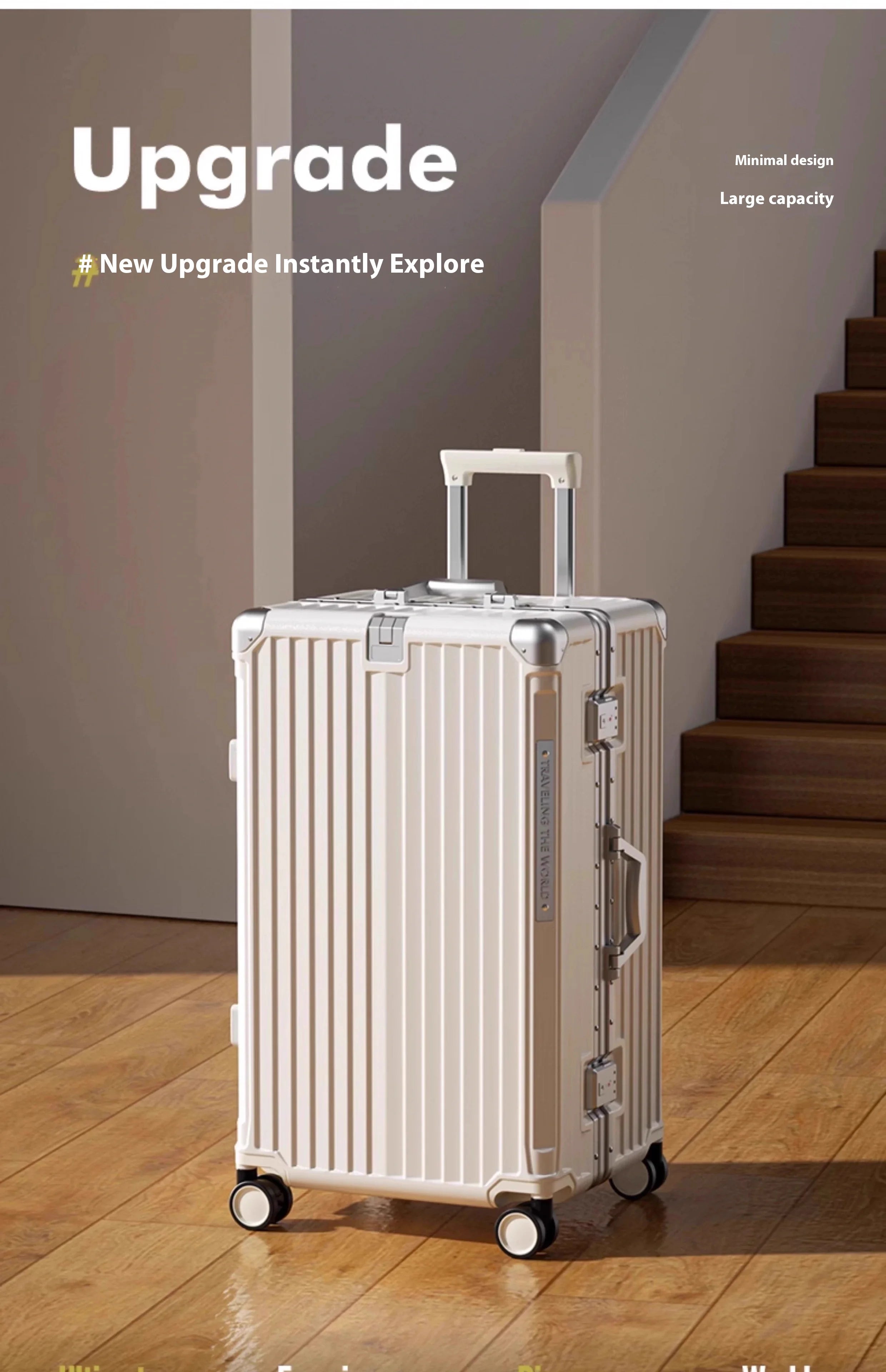 Suitcase Carry On Luggage Holder Hard Shell Rolling Travel Suitcase with Spinner Wheels 20 24 26 28 30 Inch Luggage