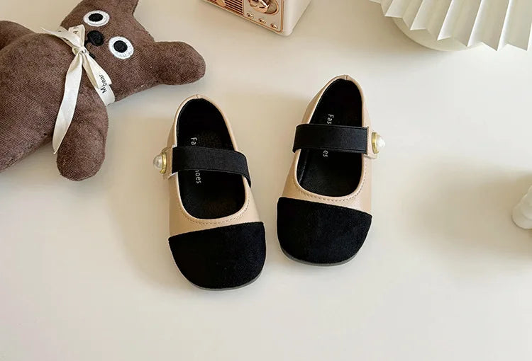 Girl Leather Shoes 2025 Autumn New Brand Girl Shoes French Princess Shoe Elegant Mary Jane Shoe Soft Sole Party Dresses for Girl