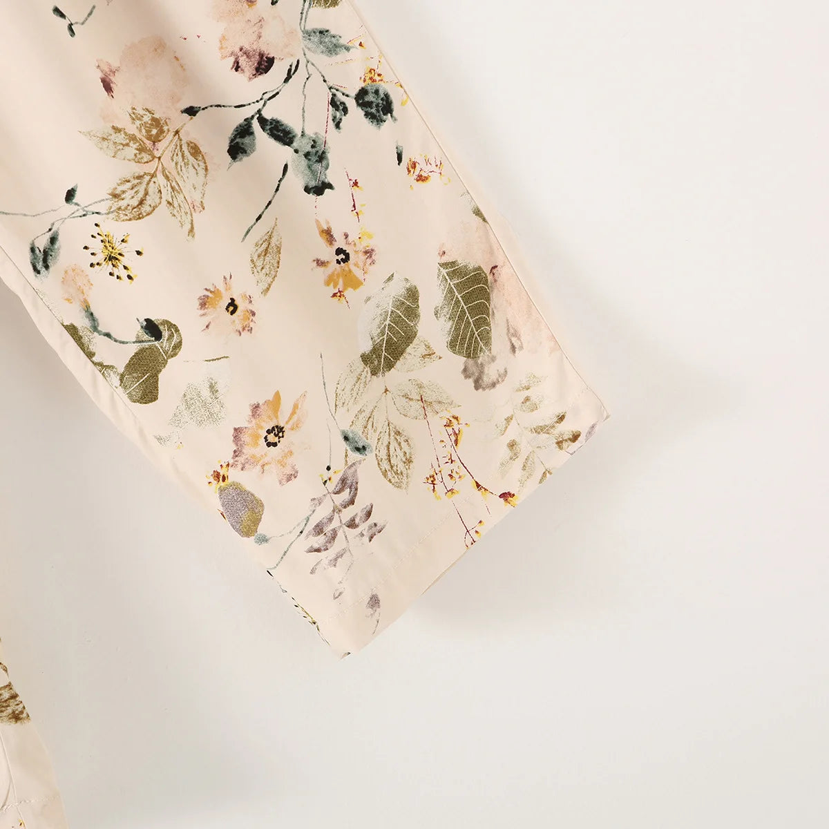 Elegant Versatile Floral Shirt & Shorts/Pants Set Women French Style Silky Viscose Loungewear 2Pcs Summer Pajamas Outerwear Top
