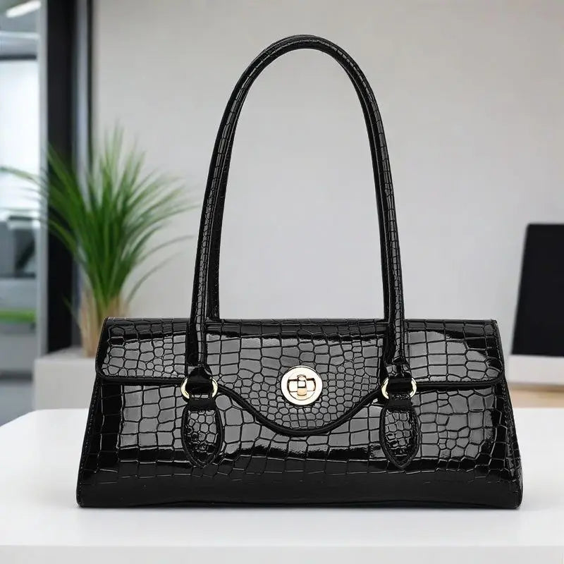 New Handbags Women's Bag Women Fashion Original Foreign Trade Exquisite Crocodile Handbag Large Capacity Shoulder Messenger Bag