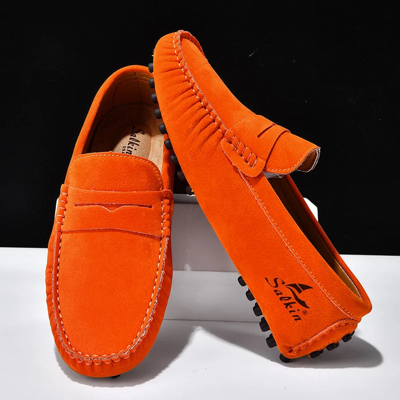 High Quality Women Shoes Lightweight Leather Moccasins Handmade Comforty Fashion Sneakers Mom nurse Flats Soft Walking 2025 New