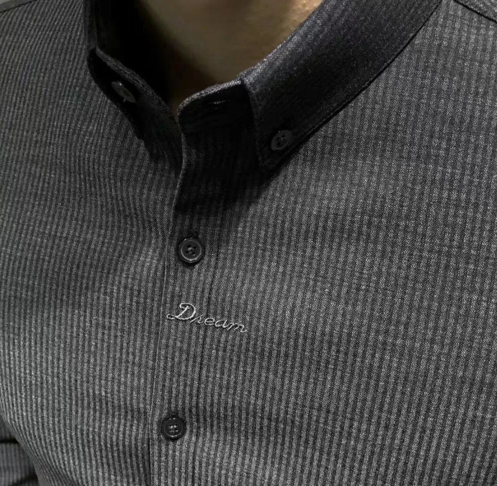 Shirts for Men Business Striped Plain Man Shirt Fashion 2026 with Collar Sale Cheap Things Stylish Hot Aesthetic Regular Brand