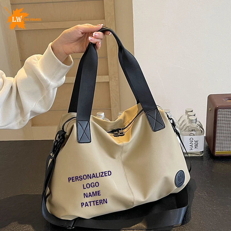 Ladies' shoulder bag custom logo travel bag shoulder bag crossbody luggage bag sports and fitness luggage bag personalized name