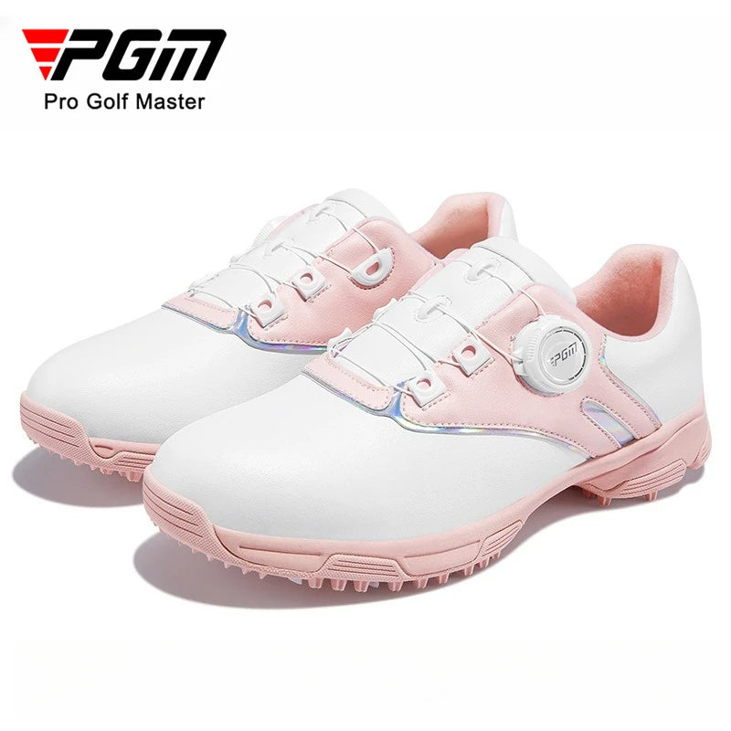 PGM Women Golf Shoes Waterproof Rotating Buckle Anti Slip Sports Shoes XZ297