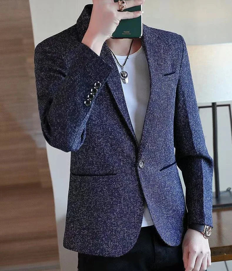 Short Party Men's Suit Jackets Coat Cropped Male Blazer Gray Summer Spring Clothes Luxury Designer Fashion 2025 Casual Vintage
