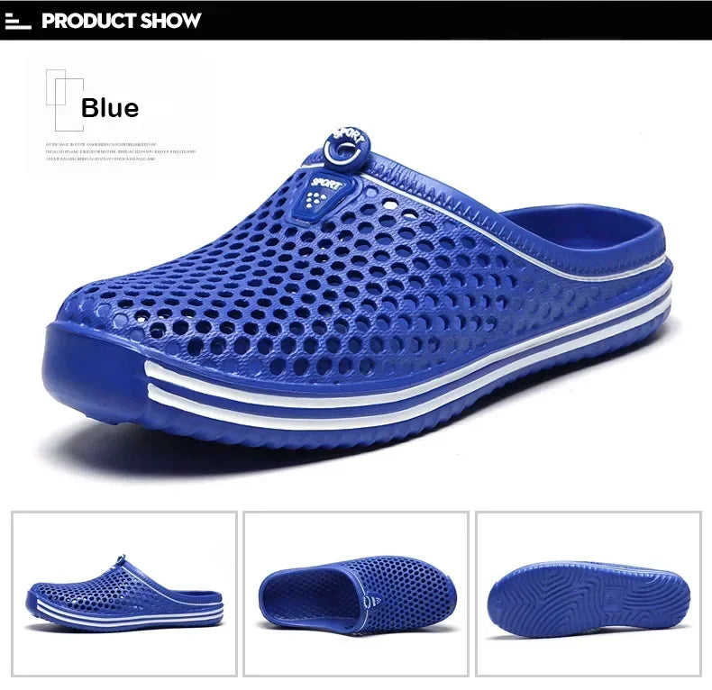 2025 New Men Summer Slippers High Quality Non Slip Beach Shoes For Women Breathable Couples Fashion Comfortable Garden Shoes