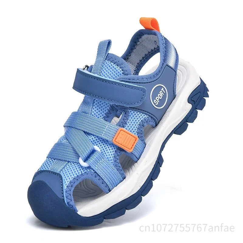 Summer Breathable Sport Sandals for Boys Casual Outdoor Beach Shoe Comfortable Soft Sole Kids Fashion Non-slip Walking Sandalias