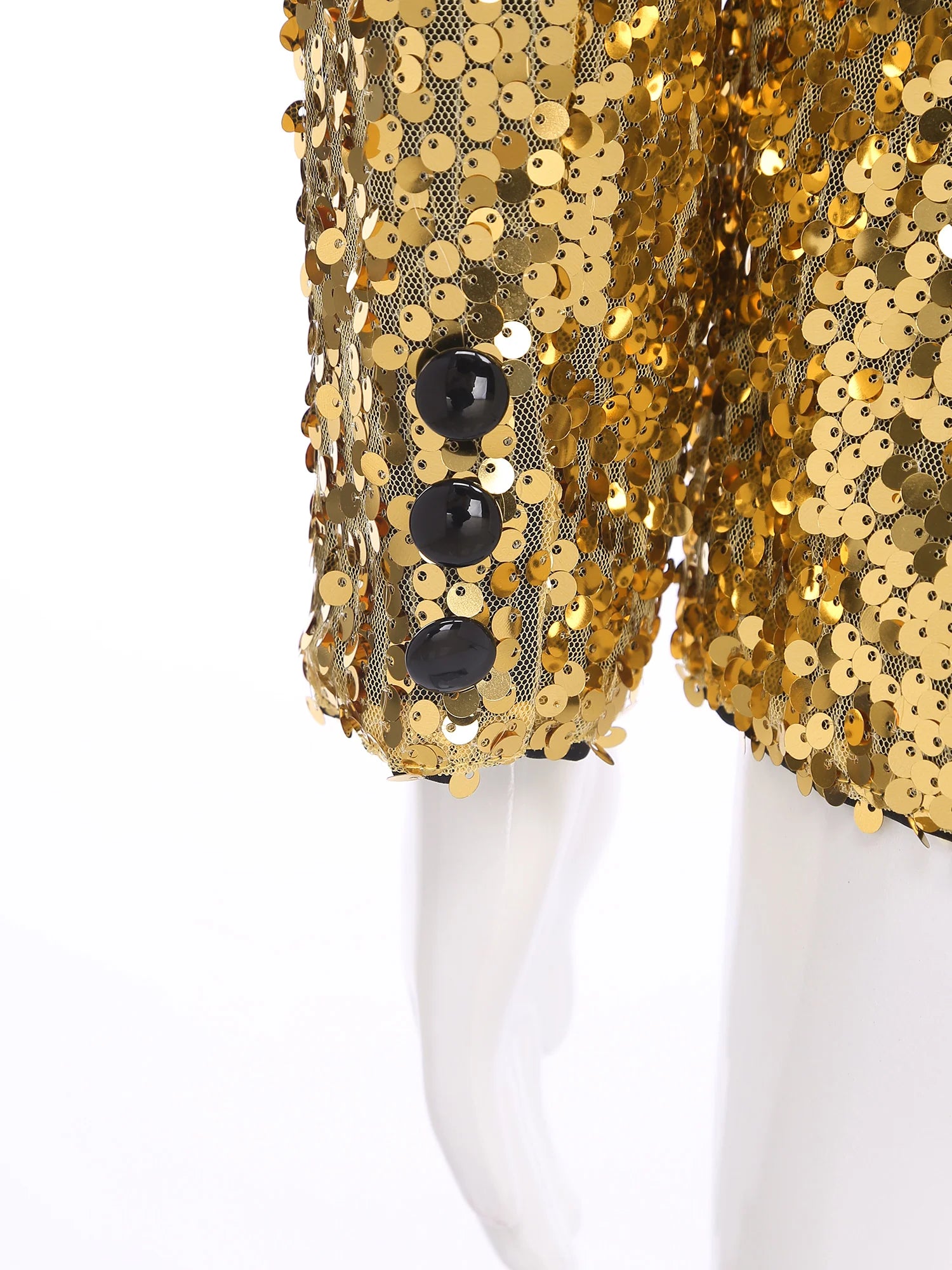 Kids Boys Sparkly Gentlemen Suits Jackets Formal Dress Blazer Sequin Blazer Coat Jacket Children Wedding Banquet Party Outfit