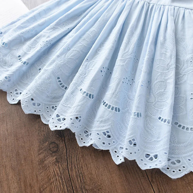 Baby Girls' Elegant Dresses 206 New Summer Kids Party Costumes Girl Floral Princess Outfits Children Vestidos Clothing