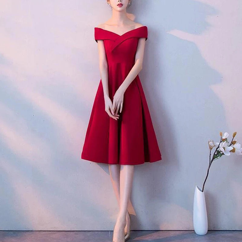 Summer Women's Temperament Deep V-neck Evening Party Dress Ladies Short Sleeve Elegant Fashion Bodycon Robe Solid Color Vestidos