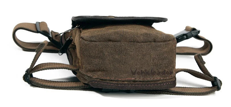 Men's Canvas Drop Leg Bag Motorcycle Multi-purpose Messenger Shoulder Bags High Quality Belt Hip Bum Waist Fanny Pack