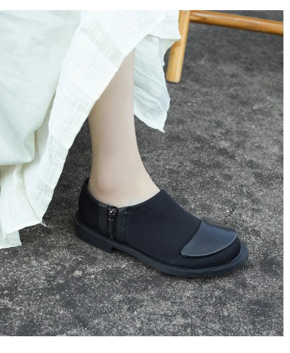 Women's Loafers 2026 New Style Genuine Leather Single Shoes for Women, Low Heel, Breathable, Luxurious Sneakers Women Shoes