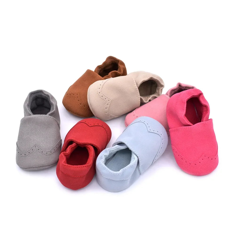 Baby Boy Girl Shoes Soft Leather Infant Toddler Baby First Walker Casual Anti-slip Toddler Baby Kids Crib Shoes -18 Months
