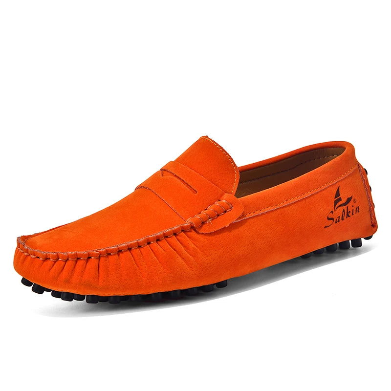 High Quality Women Shoes Lightweight Leather Moccasins Handmade Comforty Fashion Sneakers Mom nurse Flats Soft Walking 2025 New