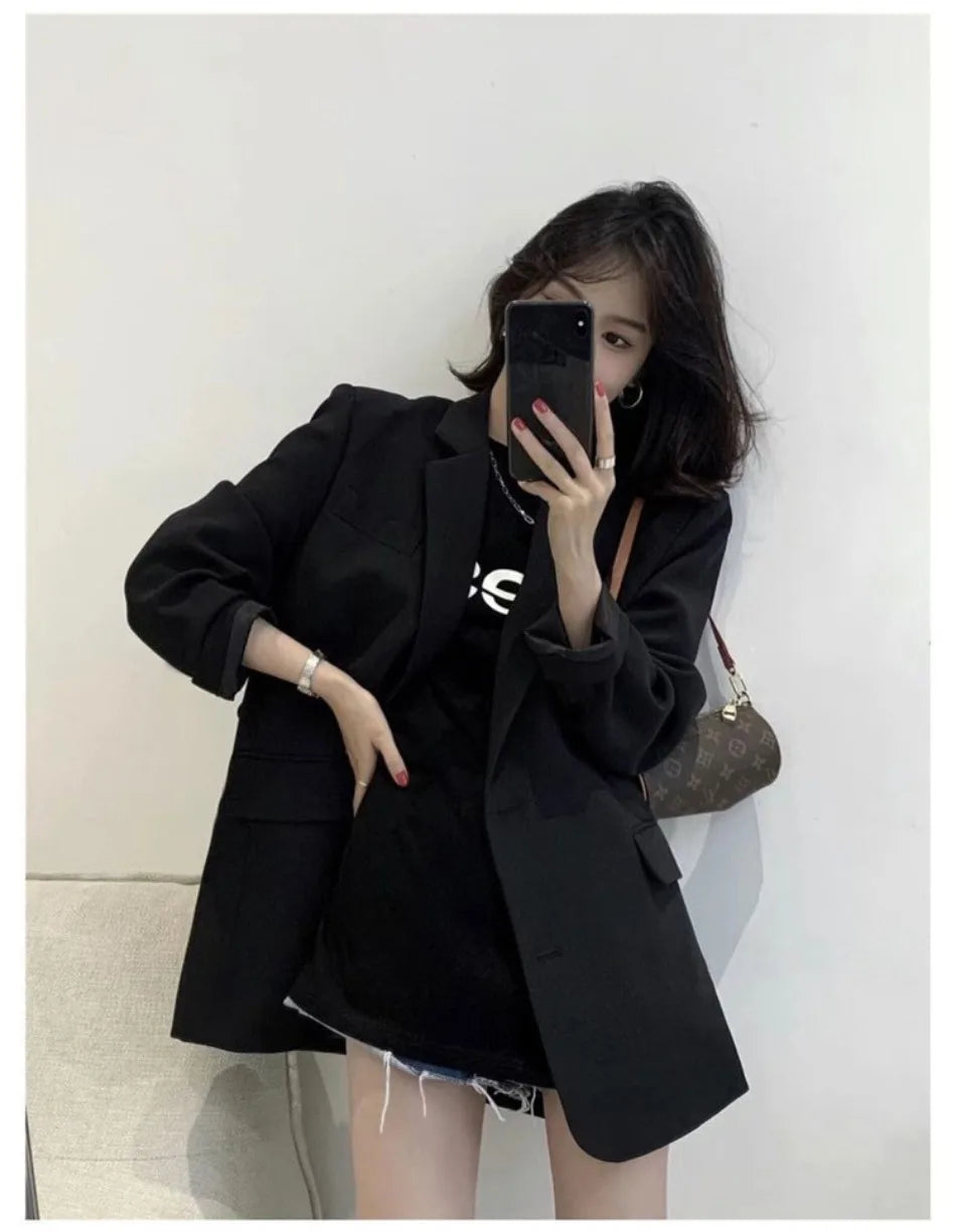 Blazer Woman Spring Summer New Solid Color Suit Jacket Women Korean Fashion Casual Comfortable Suit Woman Clothing Outerwears