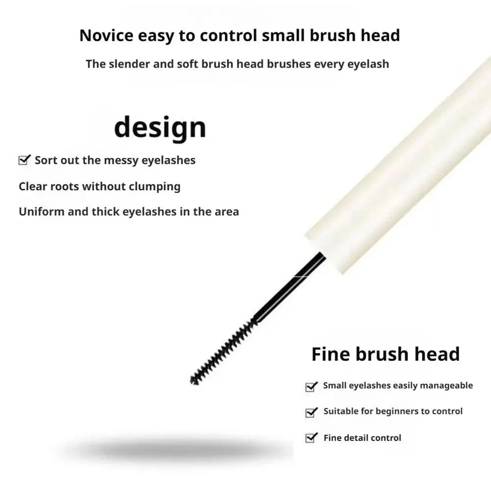 Ultra-Fine Brush Waterproof Mascara 1.5g - Lengthening & Curling, Smudge-Proof Natural Look for Daily Makeup