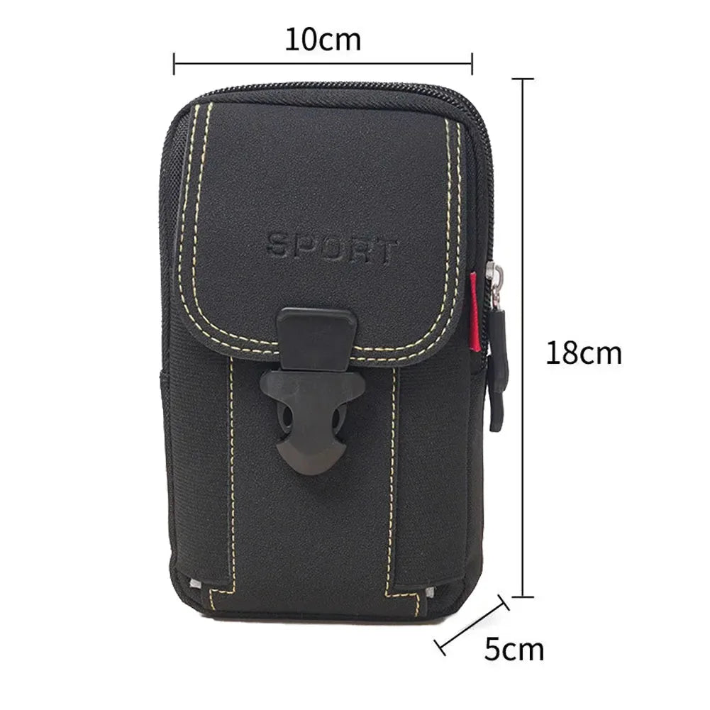 Man Belt Pouch Mobile Phone Bag for Men Phone Holster Bag Molle Waist Bag Pack Small Tactical Duty Belt Backpack Card Holder