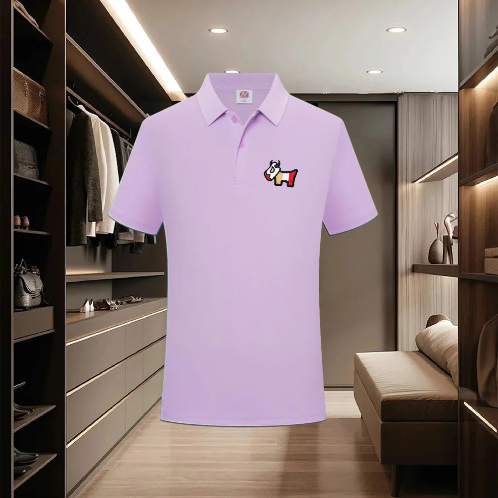 Men's collar polo shirt, casual business fashion, slim fit polo shirt, new summer 2026 collection