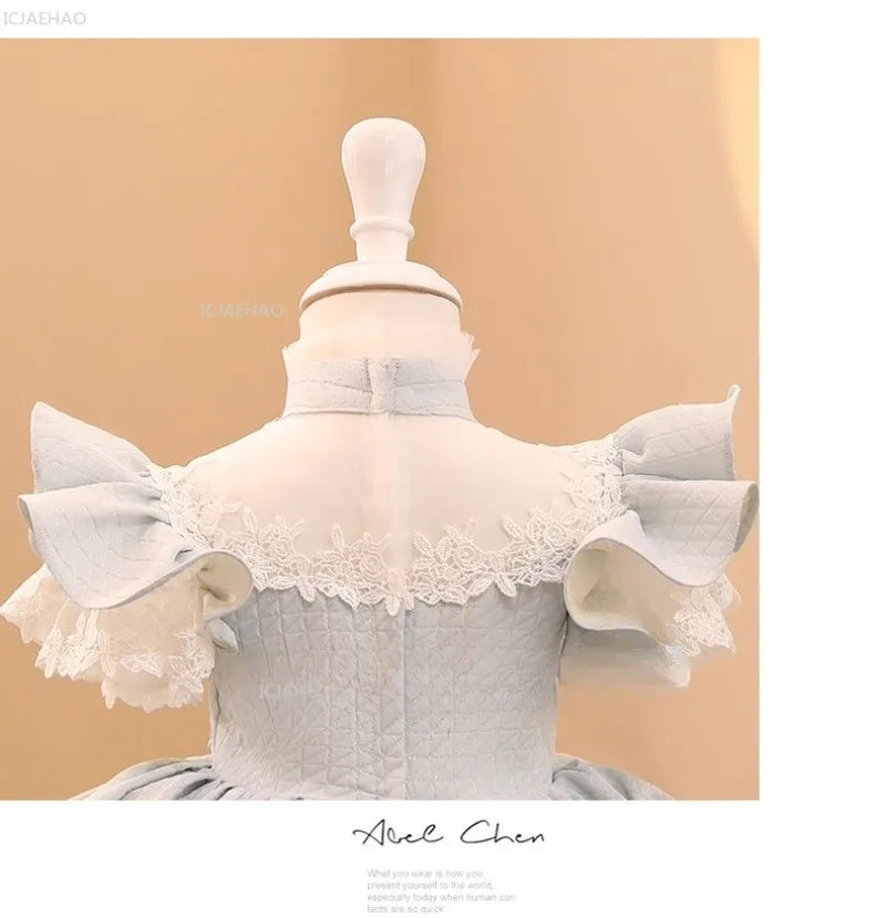 Girls Princess Party Dress Flower Girl Wedding Birthday Evening Reception Formal Wear Clothes Pageant Gown Kids Host Performance