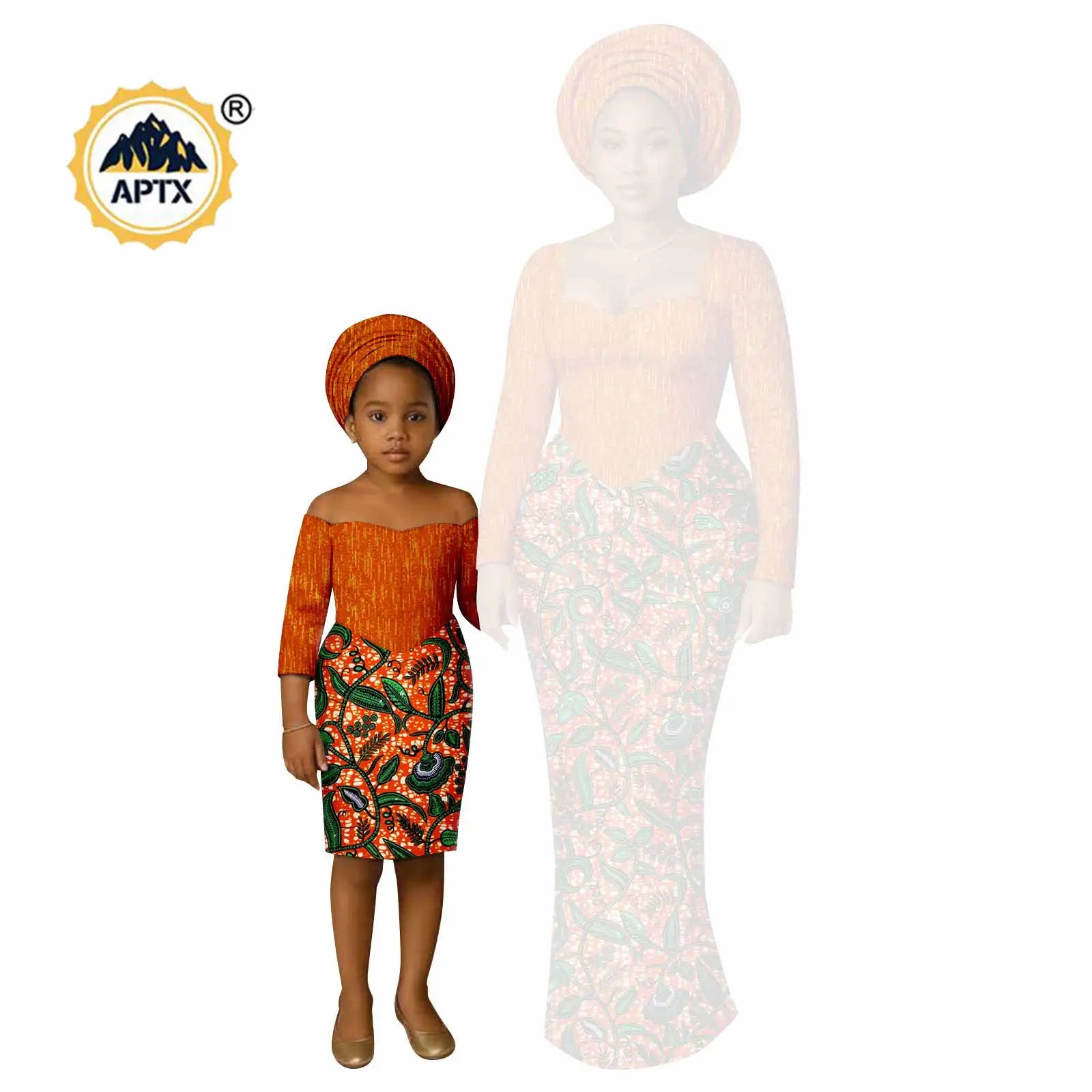African Print Long Dresses for Women Family Outfits Dashiki Couple Clothes Mom and Daughter Dresses Ankara Outwear 25F029