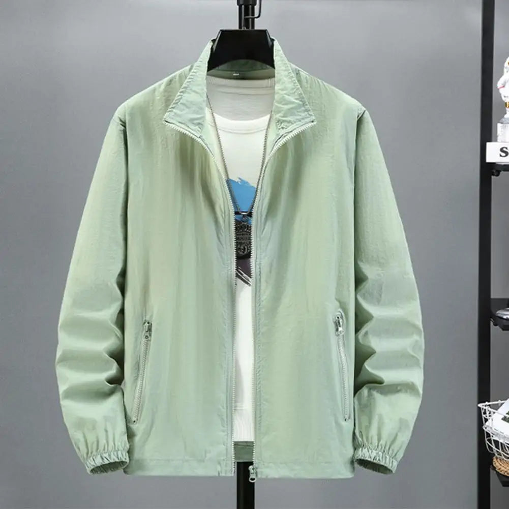 Men Outdoor Jacket Sunscreen Coat Camping Fishing Summer Sports Jacket Breathable Sun Clothing Sunshade Jacket