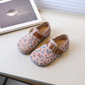 Zapatos De NiñaRetro Girl Shoe Autumn New Girl Leather Shoe Floral Princess Shoe Soft Sole Casual Kid Shoes Allmatch Women Shoes
