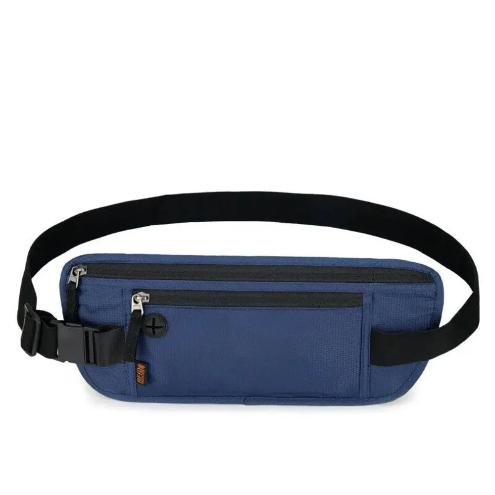 RFID Blocking Waterproof Sport Travel Phone Money Belt Bag Fanny Packs Men Women Hidden Wallet Passport Holder Bag Big Capacity