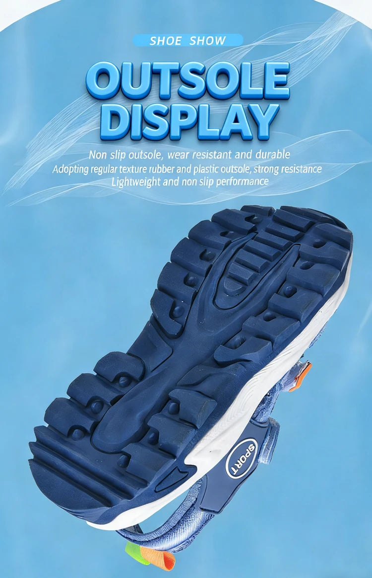 Summer Breathable Sport Sandals for Boys Casual Outdoor Beach Shoe Comfortable Soft Sole Kids Fashion Non-slip Walking Sandalias