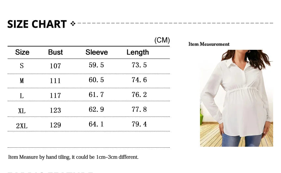 Maternity Clothes Pure Color Loose Breathable Comfort Shirt Elegant  Simple Stylish Top for Pregnant Women Blouse