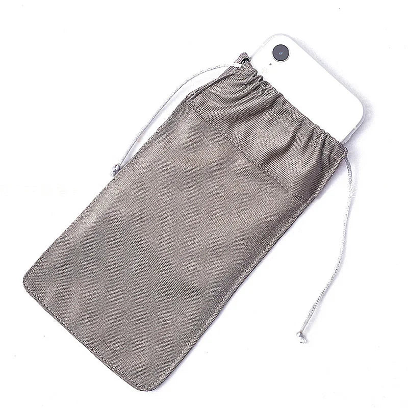 Anti-Hacking Tracking RFID Faraday Bag Phone Drawstring Pouch RF Signal Blocker Shield EMF Radiation Protection Car Key FOB Bag