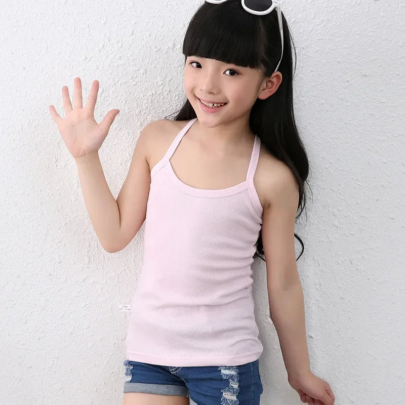 Kids Baby Boys Vests T-shirts Children Summer Vest Top Outfit Kid Boy Girl Solid Tops Clothes Cotton Tees Black Playsuits