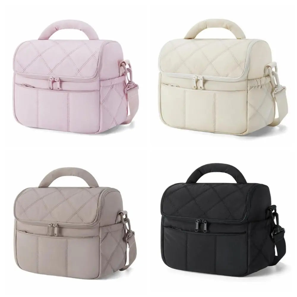 New Nylon Lunch Bag Reusable Multi-functional Insulated Lunch Box Leakproof Insulated Bag Women Special Purpose Bags