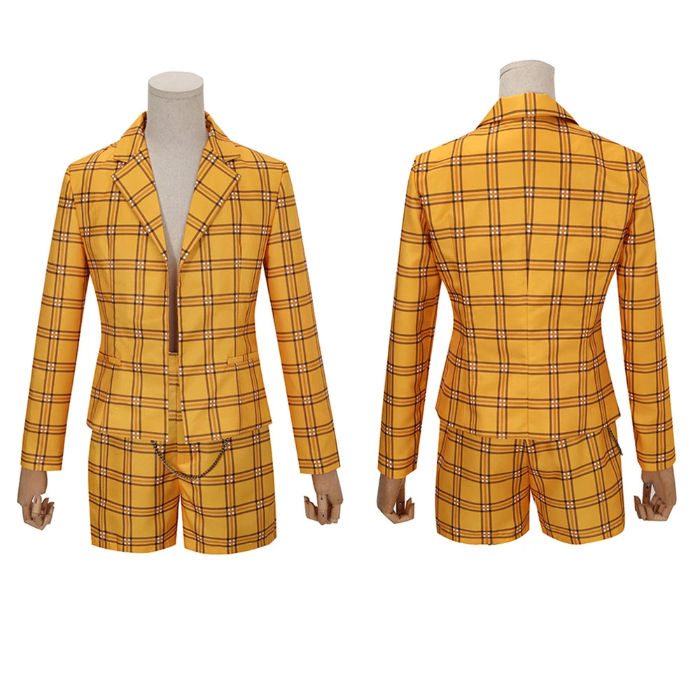 Movie Cher Horowitz Dion Dress Suit School Uniform College Jacket Skirt Woman Outfits Halloween Cosplay Costume