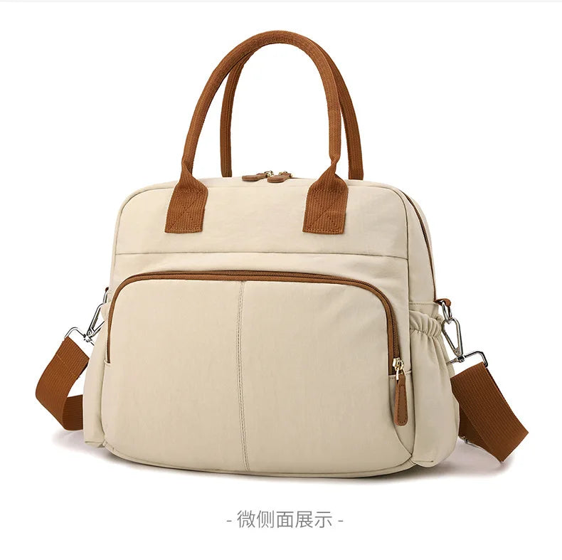 Women's Single Shoulder Bag Diaper Bags Casual Travel Nylon Crossbody Bag Lightweight Waterproof Large Capacity Shopping Handbag
