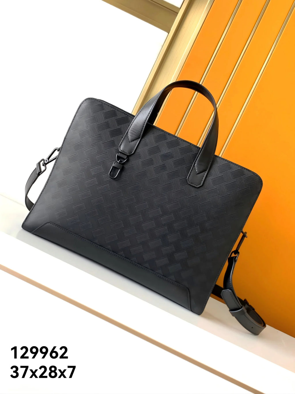 Bag  Men's New Premium Leather Briefcase, Business Casual Top Handle Bag, Stylish Work Tote
