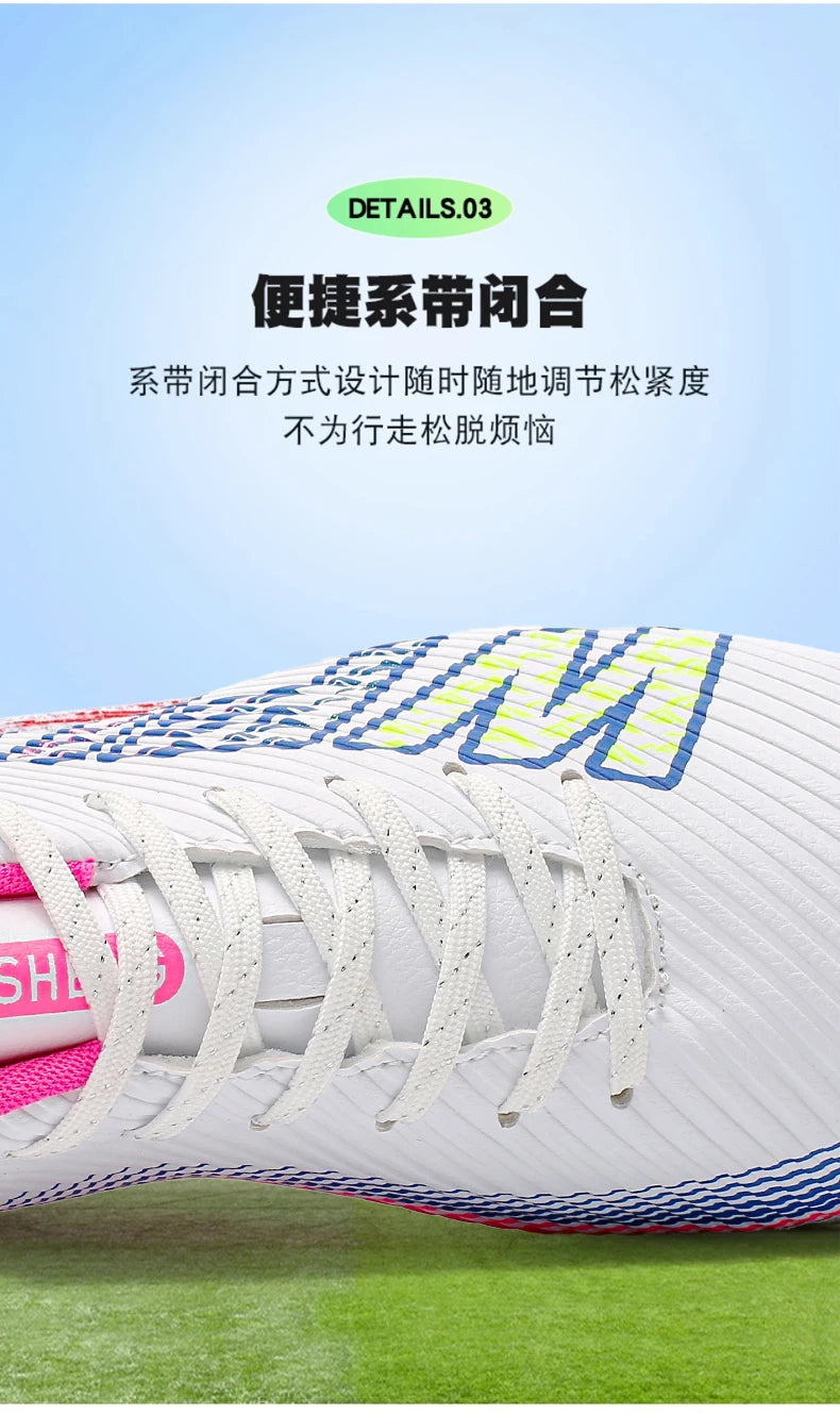 New Boy Girl  Professional Soccer Shoes Ultralight Match Training Shoes Non-Slip Cleats Grass Drop Shipping Boys Football Boots