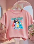 Summer Boys Girls T Shirt Bluey Cute Cartoon Style Casual Street Fashion Daily Outfit 3-14 Years