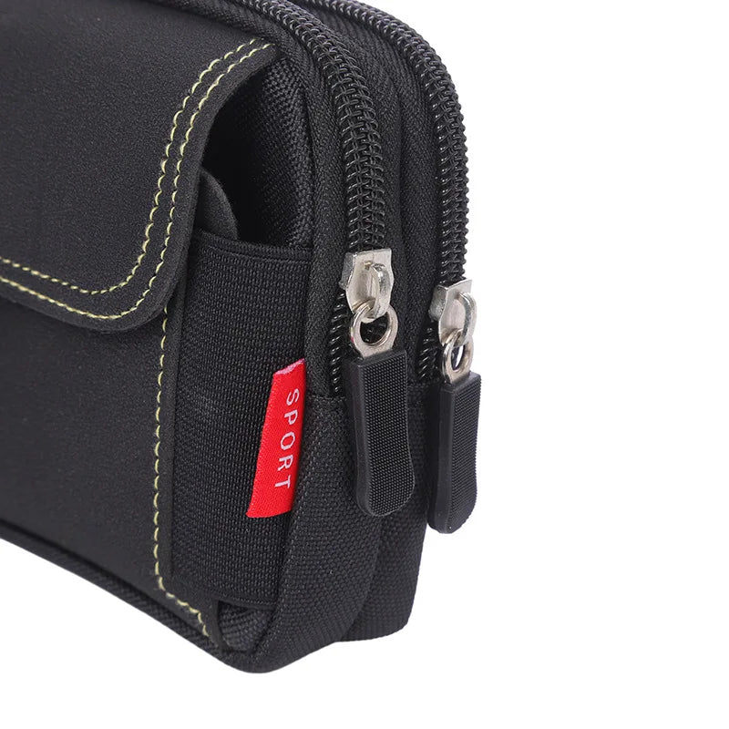 Man Belt Pouch Mobile Phone Bag for Men Phone Holster Bag Molle Waist Bag Pack Small Tactical Duty Belt Backpack Card Holder