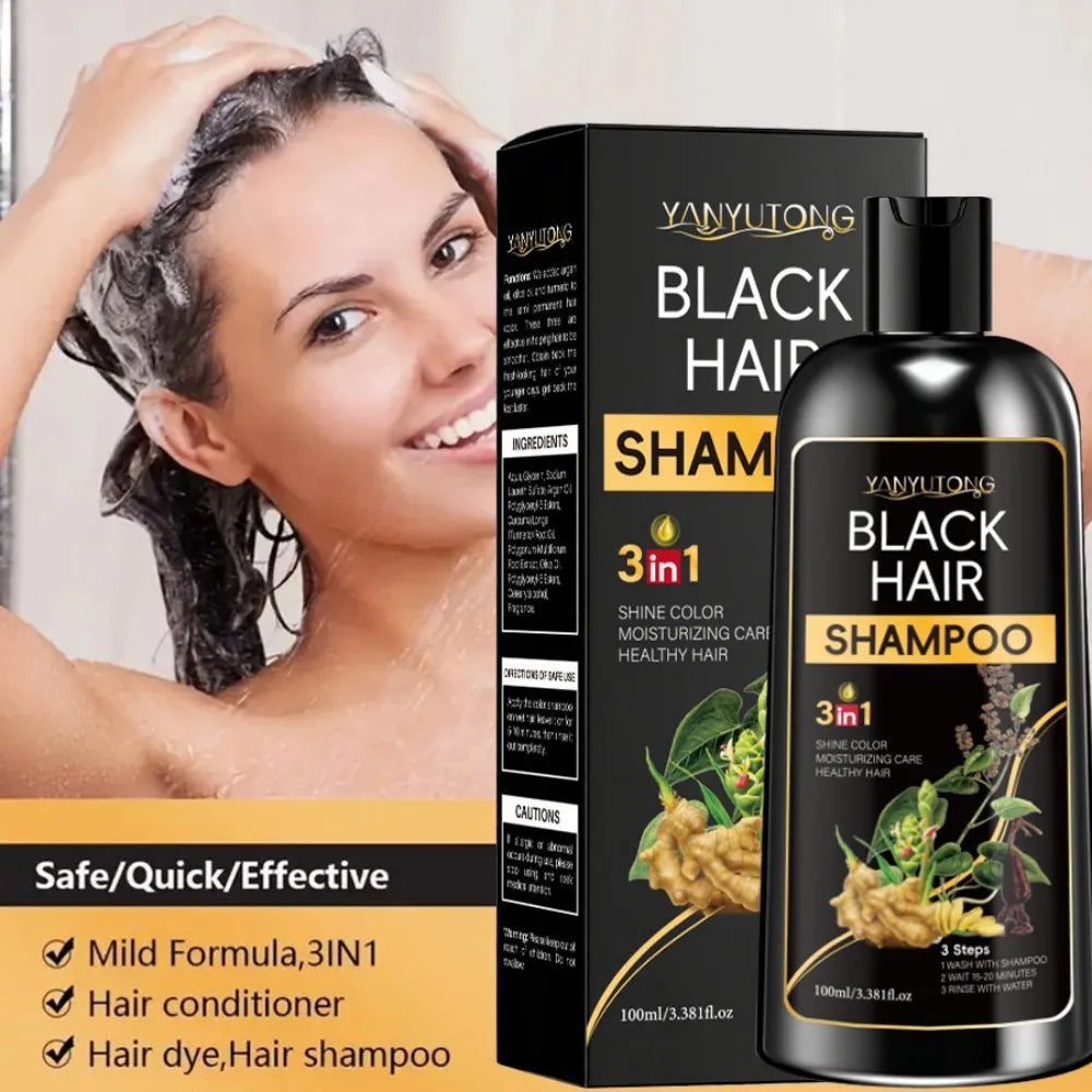 3 in 1 Turmeric Color-Treated Shampoo, Nourishing Color-Treated Shampoo Gentle Formula, Plant-Based, Light Beige