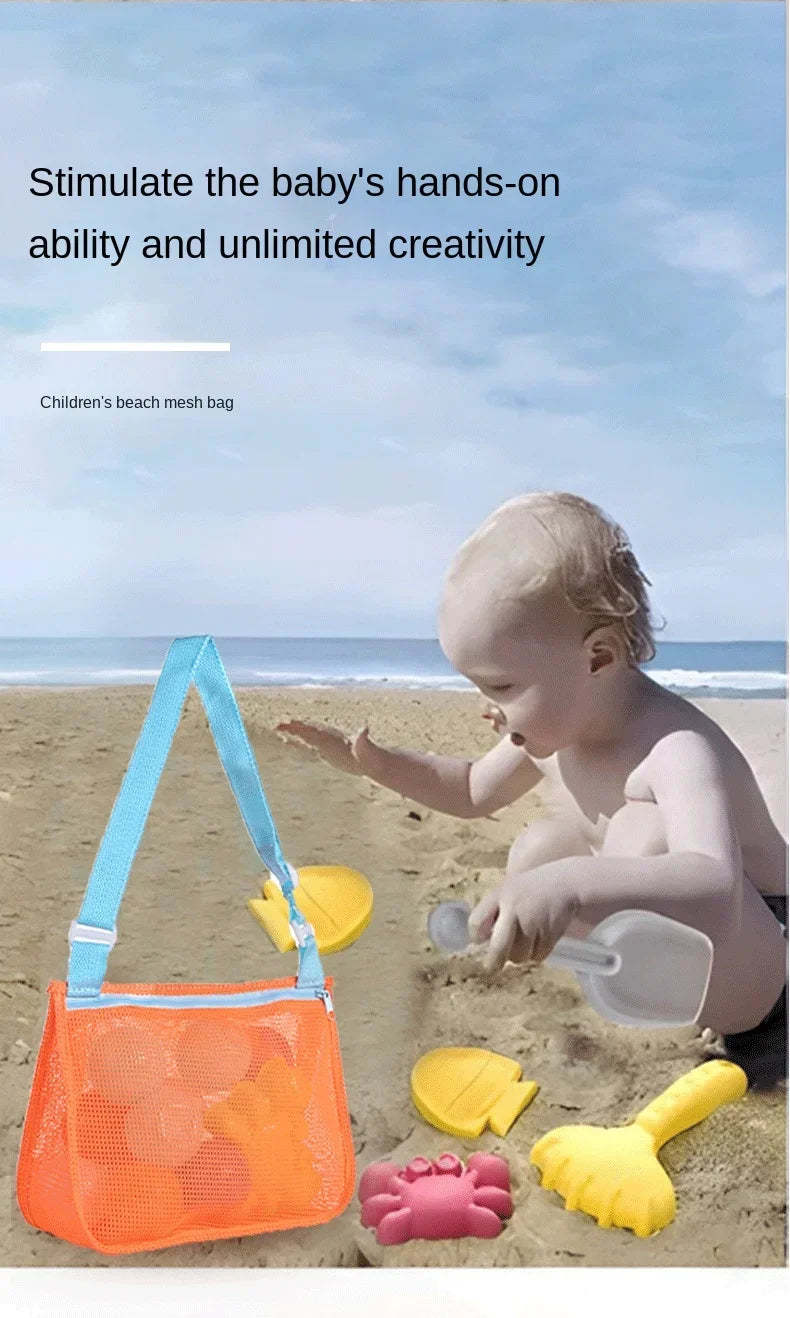Children's Toy Storage Bag Travel Travel Beach Bag Hollow Can See Through The Beach Net Bag Shoulder Bag