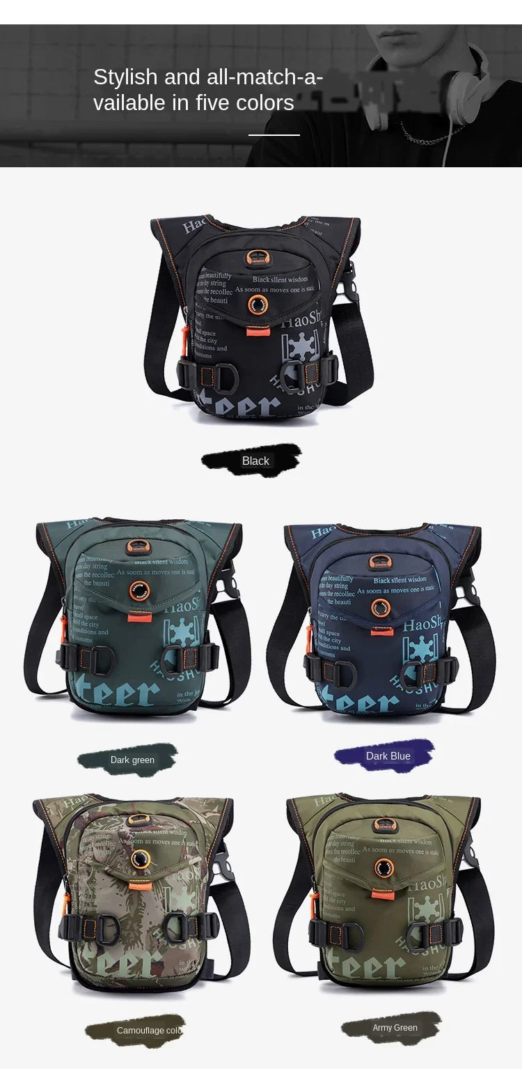 Running Bag Messenger Bag waterproof bags for men Riding Leg Bag Multi-Function Sports Men's Chest Bag Portable waist bag