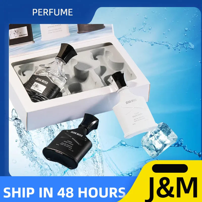 3PCS Men's Perfume Gift Set 90ml Long Lasting Fresh Scent Cologne Premium Eau De Toilette Masculine Fragrance Perfumery