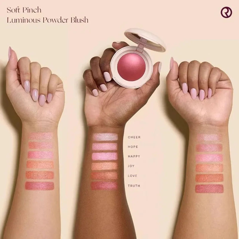 Rare Beauty Soft Pinch Luminous Powder Blush Long Lasting Seamless Transferproof Smudgeproof Waterresistant Cosmetic Makeup Gift