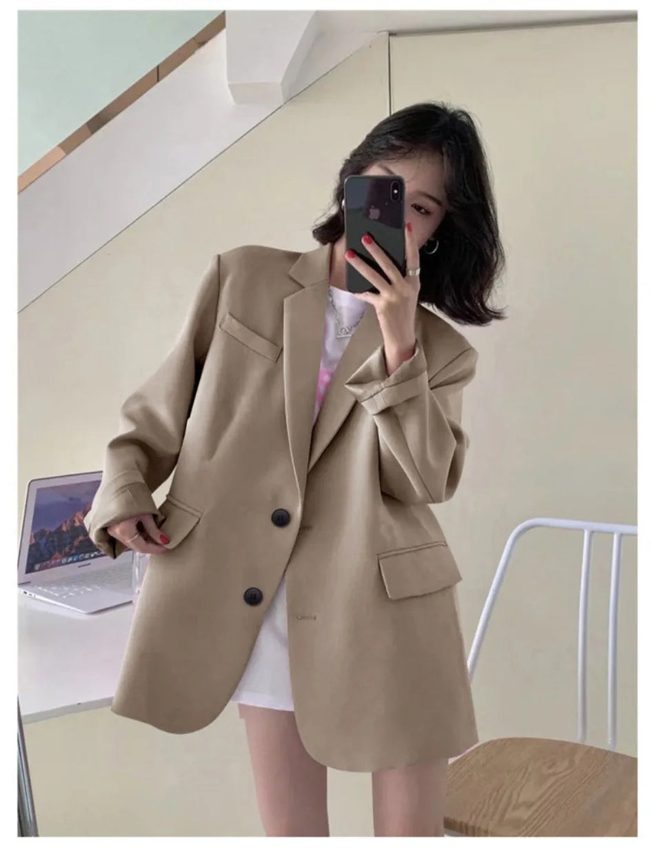Blazer Woman Spring Summer New Solid Color Suit Jacket Women Korean Fashion Casual Comfortable Suit Woman Clothing Outerwears